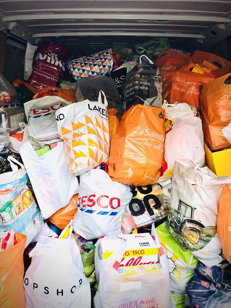 Arthur Terry Christmas collection: The van ready to deliver thousands of items to Sutton Coldfield Baptist Church's Food Bank.