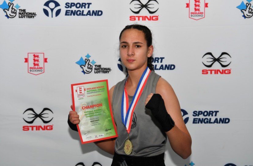 Zaynah after winning her national title. Now she has her sights set on Olympic glory.