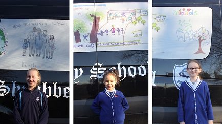 Nine-year-old Bryoni Platt came fourth with her drawing. Six-year-old Myla Dash came joint fifth Georgina Brown came joint fifth.
