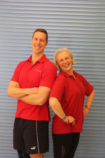 Joe with his fellow ‘Sportivator’ Belinda Stephen.