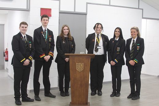 students at the launch of the new Diamond Suite.