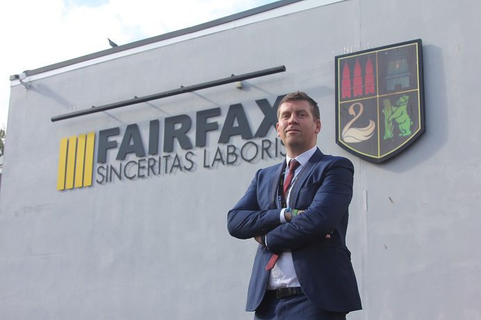 New Fairfax Academy Principal Sean Castle. says he was drawn to the school by its 'tradition and legacy'.