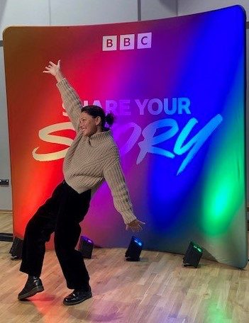 TV star Emma Willis visited Plantsbrook School.