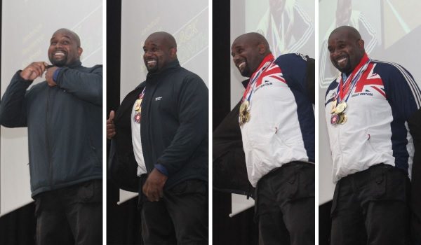 Olympians visit Fairfax Academy: Fairfax caretaker Kevin Brown leaves students stunned as he reveals he is also a gold-medal winning athlete.