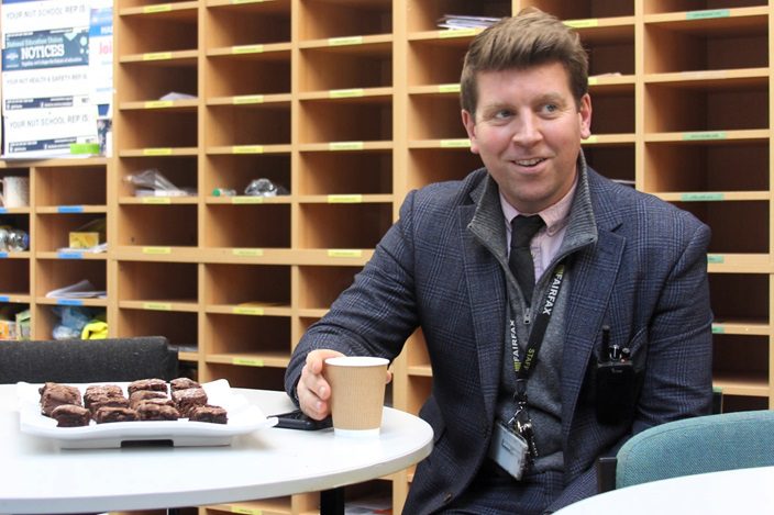 Fairfax staff enjoyed a few sweet treats in the staff room throughout the week, or could join Principal Sean Castle for a coffee.