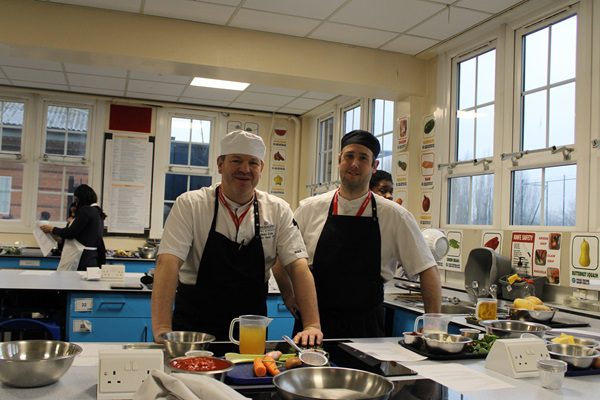Dean Cole with his Belfry colleague Dan Richards.