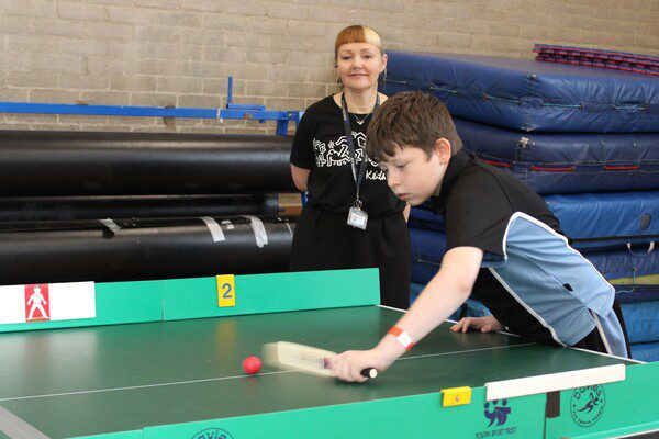 FMAT Inclusive Sports Day - Table cricket was one of the sports included in the day.