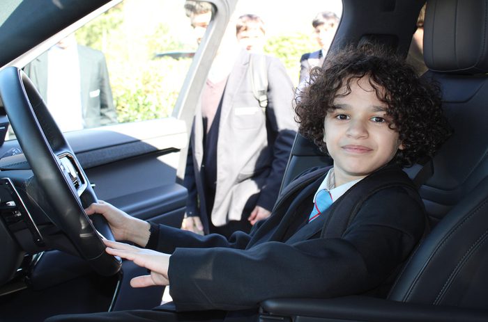 JLR visits Erdington Academy: The Erdington-based car giant brought along vehicles to the visit.